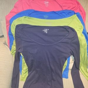 Old Navy Round Neck Long Sleeve Layering shirt LOT all size XL
